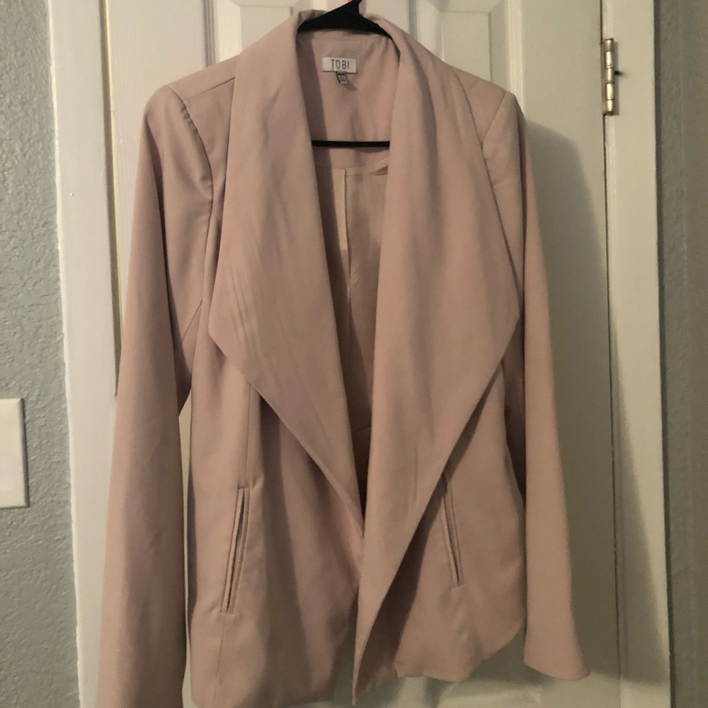 Tobi blush blazer